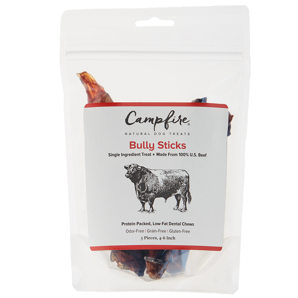 Odor-Free Bully Sticks for Dogs | 4 to 6 Inch | Pack of 5