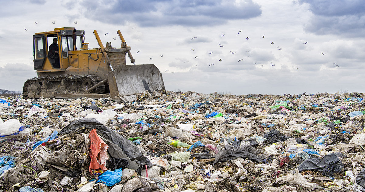 Biodegradable Shipping Materials | Landfill Full of Plastic Waste