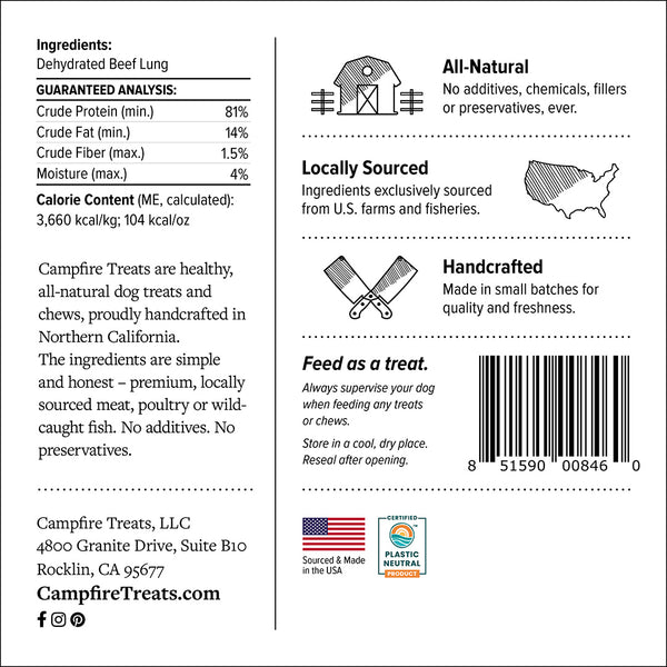 Beef lung nutrition for sale dogs