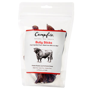 Odor-Free Bully Sticks for Dogs | 4 to 6 Inch | Pack of 10