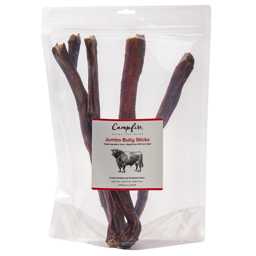 Odor-Free Jumbo Bully Sticks | Sourced & Made in the USA | 12-14 Inch